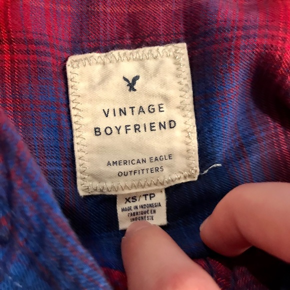 AEO Vintage Boyfriend Flannel - Picture 2 of 4